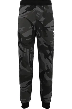 A Bathing Ape Camouflage-print tapered track pants