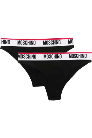 Moschino Logo-band cotton-blend briefs (pack of two)