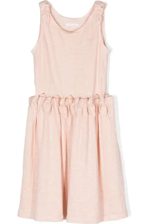 Chloé Knot-detail sleeveless dress