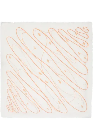 Woolrich X Daniëlle Cathari graphic-print frayed-edge scarf