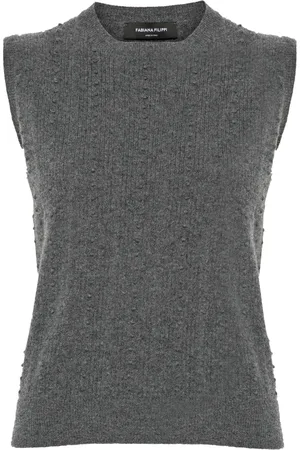 Fabiana Filippi Bubble-stitch knitted vest