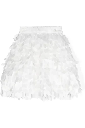 MONNALISA Appliqué-detail slip-on skirt