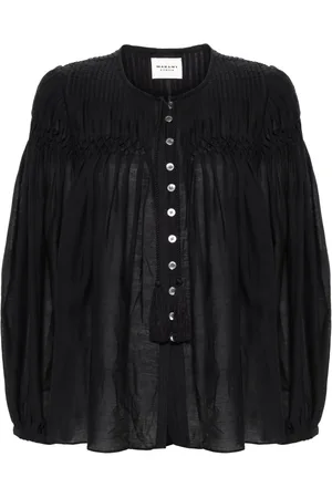 Marant Etoile Abadi pintuck blouse