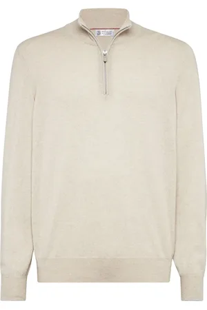Brunello Cucinelli Short-zip knitted jumper
