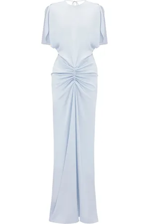 Victoria Beckham Gathered V-back gown