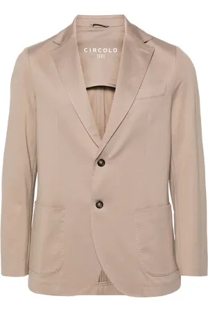 Circolo Single-breasted piqué blazer