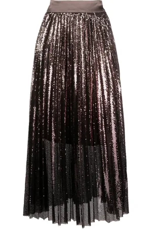 PESERICO SIGN Pliss?? pleated midi skirt