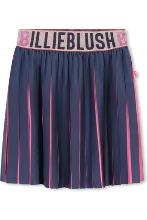 Billieblush Logo pleated skirt