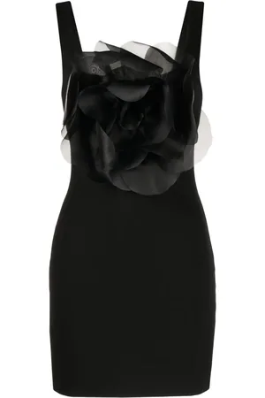 Cynthia Rowley Flower-appliqué sleeveless minidress