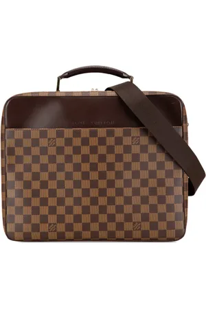 LOUIS VUITTON 2006 Damier Ebene Porte Ordinateur Sabana business bag