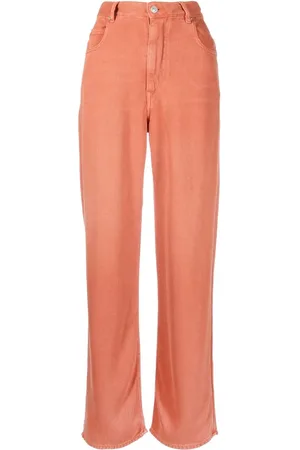 Marant Etoile High-waisted straight-leg jeans