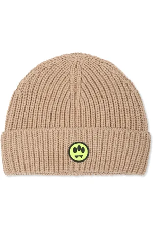 BARROW Logo-appliqué knit beanie