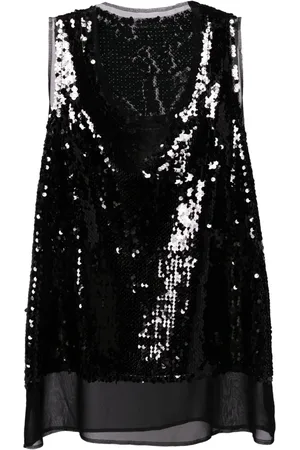 Comme des Garçons Sequined tank top