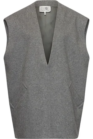 Maison Margiela Mélange-effect felted vest