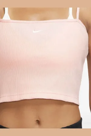 Nike Essential ribbed crop top