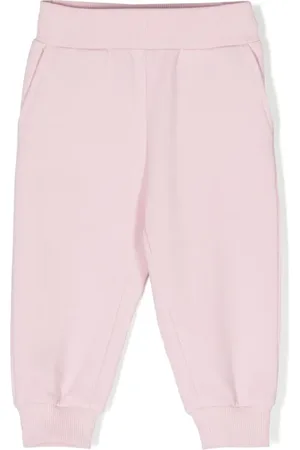 MONNALISA Heart-patch cotton track pants