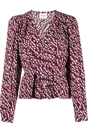 Marant Etoile Eddy animal-print blouse