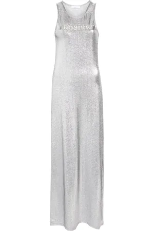 Paco rabanne Metallic-finish sleeveless dress