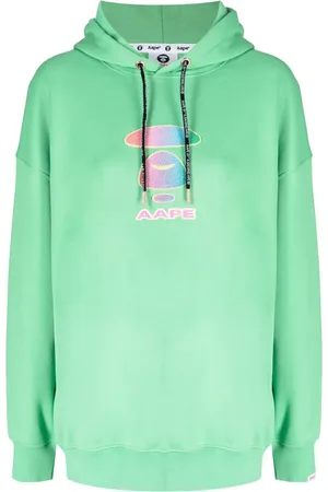 A Bathing Ape Logo-print drawstring hoodie