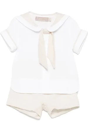 LA STUPENDERIA Bow-detail shorts set