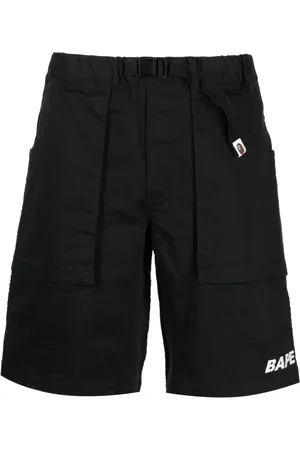A Bathing Ape Climbing logo-embroidered shorts