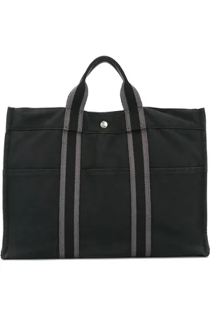 Hermès Canvas rectangular tote