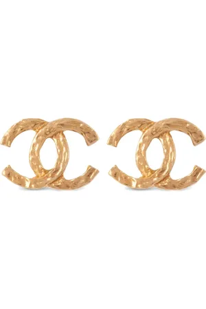 CHANEL 1980s CC earrings