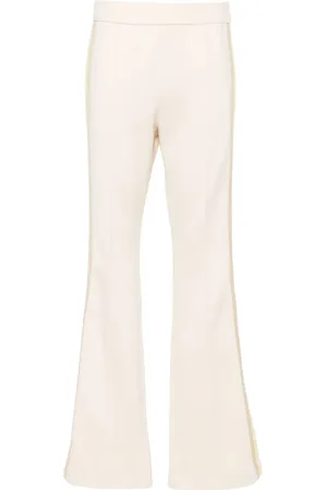 Fendi Striped high-waist track trousers