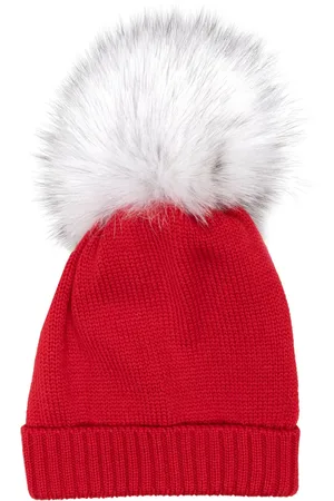 COLORICHIARI Pompom-detail wool beanie