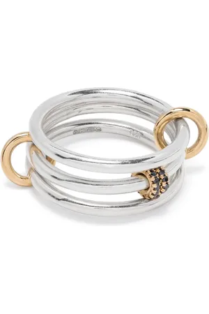 SPINELLI KILCOLLIN 18kt yellow gold Dion SG Noir diamond rings
