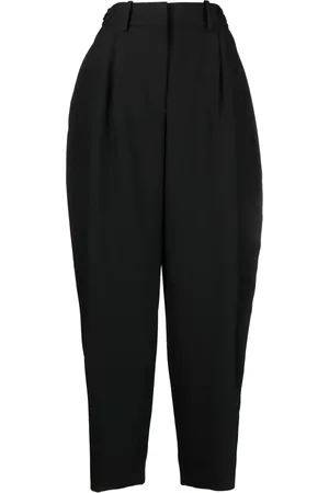 Stella McCartney Pleated wide-leg wool trousers