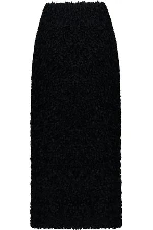 PORTS 1961 Bouclé-constructed midi skirt