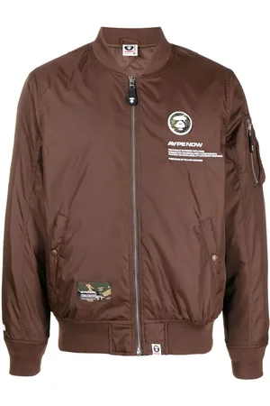 A Bathing Ape Logo-patch bomber-jacket