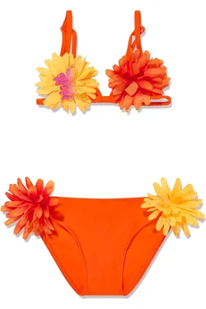 Selini Action Floral-appliqué bikini set