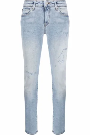 Moschino Distressed-effect skinny jeans