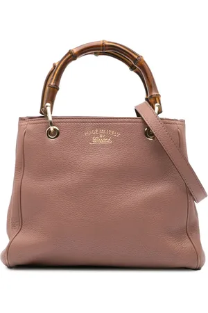 Gucci 2016-2024 Small Calfskin Bamboo Shopper satchel