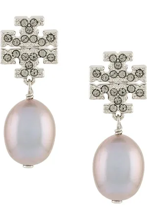 Tory Burch Kira pavé pearl drop earrings