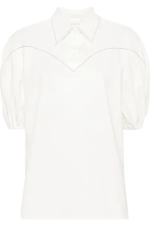 Chloé Oberteil patterned-jacquard blouse