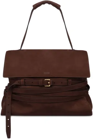 Moschino Tie Me leather shoulder bag
