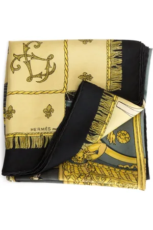 Hermès 1953 Vue Du Carrosse La Galère La Réale scarf
