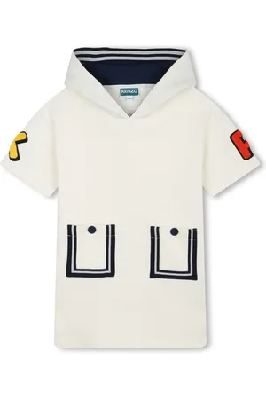 Kenzo Stripe-trim hooded dress