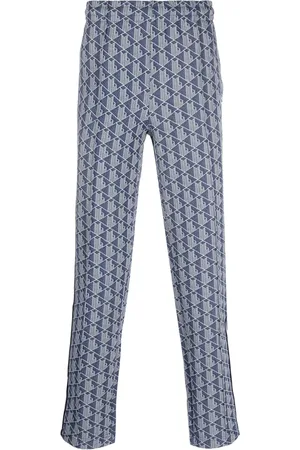 Lacoste Jacquard monogram-pattern track pants