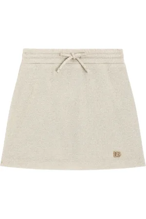 Dolce & Gabbana Logo-appliqué lurex skirt