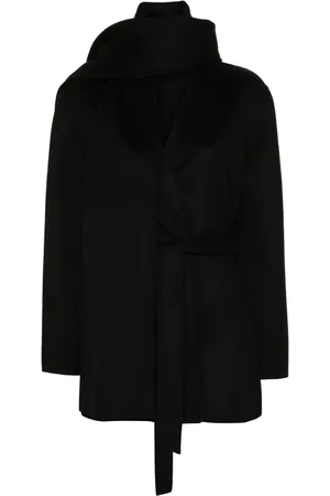 P.A.R.O.S.H. Leak scarf-detail coat