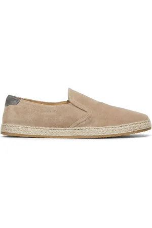 Brunello Cucinelli Almond-toe leather loafers
