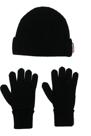 Dsquared2 Wool beanie and gloves set