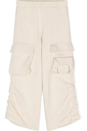 Fendi Tonal logo-plaque cargo trousers