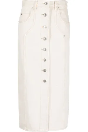 Marant Etoile Vandy denim midi skirt
