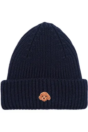 PELO FOUNDATION Dog-appliqué beanie
