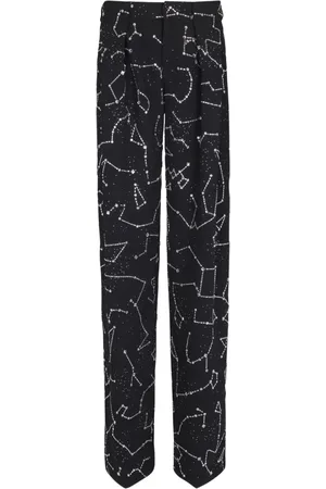 Balmain Constellation embroidered trousers